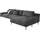 Designwerk Eckcouch Polyester 3-Sitzer Grau