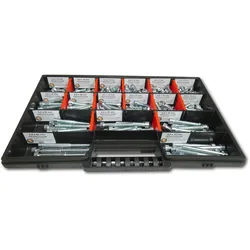 200 tlg Zylinderschrauben Sortiment M6 // 6mm-60mm Schrauben Set Schraubenbox DIN 912/ISO4762 Bolzen Vollgewinde Maschinenschrauben Gewindeschrauben