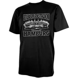 Hamburger SV HSV T-Shirt Shirt ** Jendrick ** schwarz (DE/NL/SE/PL, Alphanumerisch, XXL, Regular, Regular, Schwarz) - XXL