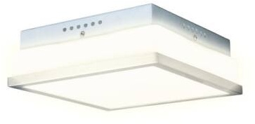 LED Glas Deckenleuchte LUANA eckig 8W 400lm warmweiß