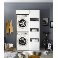 Respekta Waschmaschinenschrank Clara  (L x B: 67,6 x 117,4 cm, Weiß, Mit Wäscheschrank & Waschmaschinenschrank)