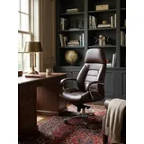 KADIMA DESIGN Chefsessel Echtleder Braun
