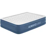 BESTWAY AlwayzAire Luftbett mit integrierter Doppelpumpe Double XL/Mid 203 x 152 x 46 cm,