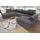 DOMO collection Wohnlandschaft "BRANDON belastbar bis 140 kg/Sitz, 359x228 cm, U-Form", grau (dunkelgrau), Sofas, B/H/T: 359cm x 80cm x 228cm, Luxus-Microfaser, Recamiere rechts, ohne Sitztiefenverstellung, Kunstleder SOFTLUX;Luxus-Microfaser in Antikleder-Optik (100% 