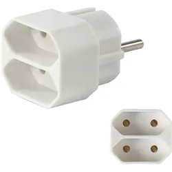 Steckdosenadapter - 2 x EURO Stecker - max 2,5A (575W)