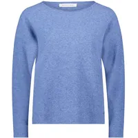 Betty & Co Strickpullover mit Rundhalsausschnitt in middle Blue