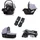 Chipolino Kinderwagen Elite 3 in 1 i-Size Babyschale Sportsitz Babywanne Tasche grau