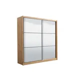 INOSIGN Schwebetürenschrank »Navara Kleiderschrank mit Spiegel Wäscheschrank«, mit kompletter Spiegelfront, FSC-zertifiziert, 213,5x215,5x61cm,