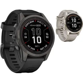 Garmin fenix 7S Pro Sapphire Solar schwarz/carbongrau