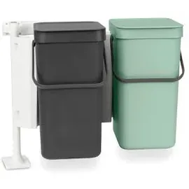 Brabantia Sort & Go 12 l 2er Set dark grey/jade green