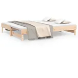 vidaXL Tagesbett Ausziehbar 2x(90x200) cm Massivholz Kiefer