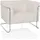 hjh living Loungesessel Curacao Cord 73 x 53 x 88 cm Weiß höhenverstellbar