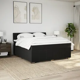 vidaXL Boxspringbett 180 x 200 cm Schwarz