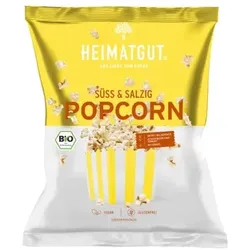Heimatgut Popcorn mit Kokosöl - Süß und Salzig bio 90g