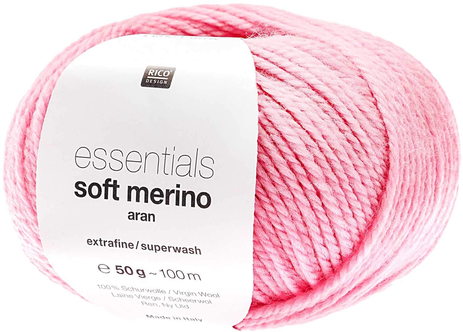 Rico Essential Soft Merino Aran 069 Blossom Pink 069 Blossom Pink