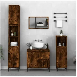 vidaXL Badschrank Räuchereiche 65x33x60 cm Holzwerkstoff