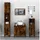 vidaXL Badschrank Räuchereiche 65x33x60 cm Holzwerkstoff
