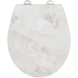 WENKO Premium WC-Sitz Mod. White Marble mit Relief