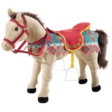 HEUNEC 730373 - Karussellpferd, Stofftier, Pferd, beige mit Sound 75cm