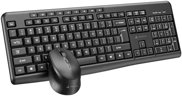 Neues kabelloses Bürosystem Triadyn BELI Tastatur YMIR und Maus LOGE 1600 DPI für Zuhause und Büro