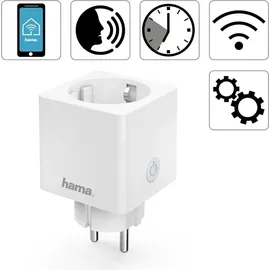 Hama WLAN-Steckdose Mini, ohne Hub, Smart-Steckdose (176573)