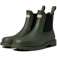 HUNTER Damen Gummistiefel oliv/weiß/rot 38 - 38 EU