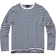 Brandit Textil Jerseyshirt Stripe blau XXL