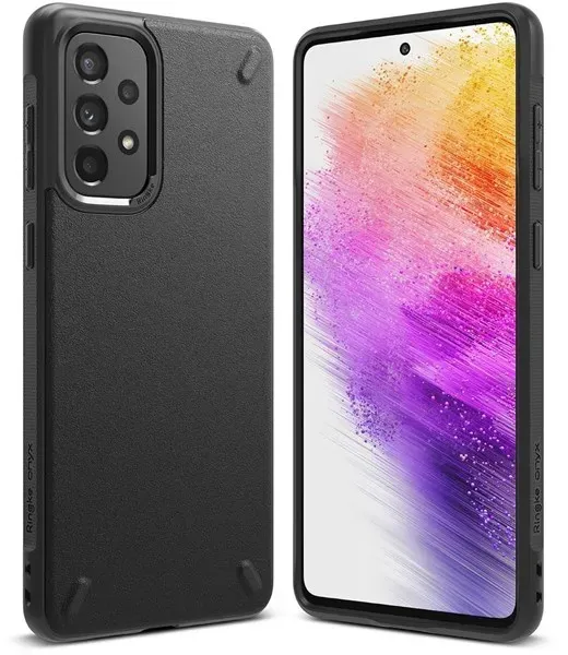 Onyx Durable Case Cover for Samsung Galaxy A73 black