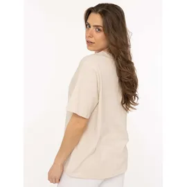 Zwillingsherz T-Shirt Feel Good Club Beige M