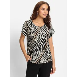 Lady WITT WEIDEN Print-Shirt in elfenbein-schwarz-bedruckt | Gr.: 44