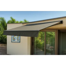 Garden Pleasure Gelenkarmmarkise 20 cm x 495 cm anthrazit