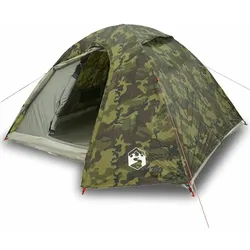 vidaXL Kuppel-Campingzelt 3 Personen Tarnmuster Wasserdicht