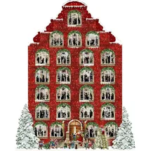Coppenrath Verlag Wand-Adventskalender Nostalgisches Weihnachtshaus mit 24 Pop-up-Szenen