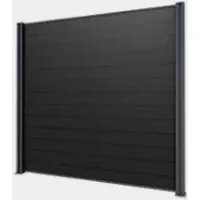 Gutta Sichtschutzzaun-Element WPC 202 x 186 cm Grau