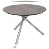 deluke HUGO Gartentisch Ø 110 x 75 cm Grau