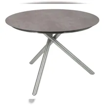 deluke HUGO Gartentisch Ø 110 x 75 cm Grau