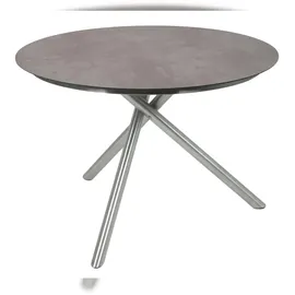 deluke HUGO Gartentisch Ø 110 x 75 cm Grau