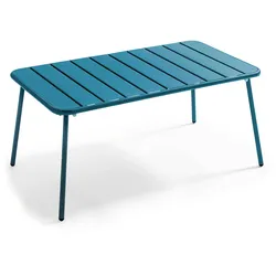 Oviala Business Terrassen-Couchtisch Stahl pacificblau