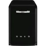 Smeg LVFABBL3 Retro-Geschirrspüler (freistehend, 598 mm breit, Schwarz)