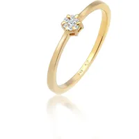 Elli DIAMONDS Ring Solitär Verlobung Diamant (0.045 ct.) 585 Gelbgold