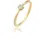 Elli DIAMONDS Ring Solitär Verlobung Diamant (0.045 ct.) 585 Gelbgold