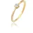Elli DIAMONDS Ring Solitär Verlobung Diamant (0.045 ct.) 585 Gelbgold