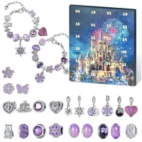 LuxusKollektion Schmuck-Adventskalender Adventskalender Schmuck 2025 Mädchen 24 Teile DIY Armband