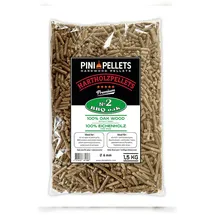 PINI Hartholzpellets No 2 1,5 kg Eiche braun