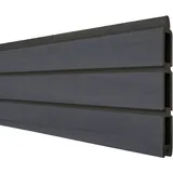 GROJA Steckzaun-Einzelprofil Solid-Rhombus 180 x 30 x 1,9 cm Steingrau Co-Ex.