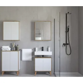 Phoenix Wandschrank MORENA mit 2 Türen, Weiß/Eiche