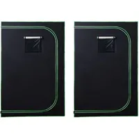 Mophorn Growzelt 120x60x180 Cm, Pflanzenzelt Mit Hochreflektierendem 600d Mylar, Indoor-growbox Mit Sichtfenster, Bodenwanne Und Reißverschluss, Geeignet Für Obst, Blumen Und Gemüse
