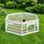 vidaXL 6-Panel-Hundespielplatz 177,5 x 154,5 x 58 cm Kunststoff Weiß 179 151