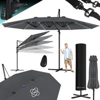 Kesser KESSER® Sonnenschirm Doppelsonnenschirm 4,6m x 2,7m Ampelschirm Abdeckung