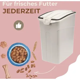 GarPet Futtertonne 54 L 2-tlg. weiß